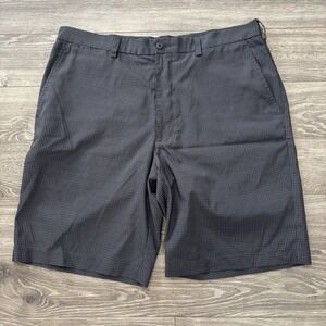 PGA TOUR Golf Shorts Mens 36 Gray Check Performance Stretch Casual Summer Sports